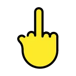 Middle Finger SVG Icon